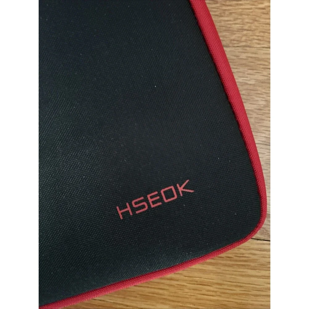 Laptop Case  Briefcase Water Resistant Shockproof Red Edge Bag
